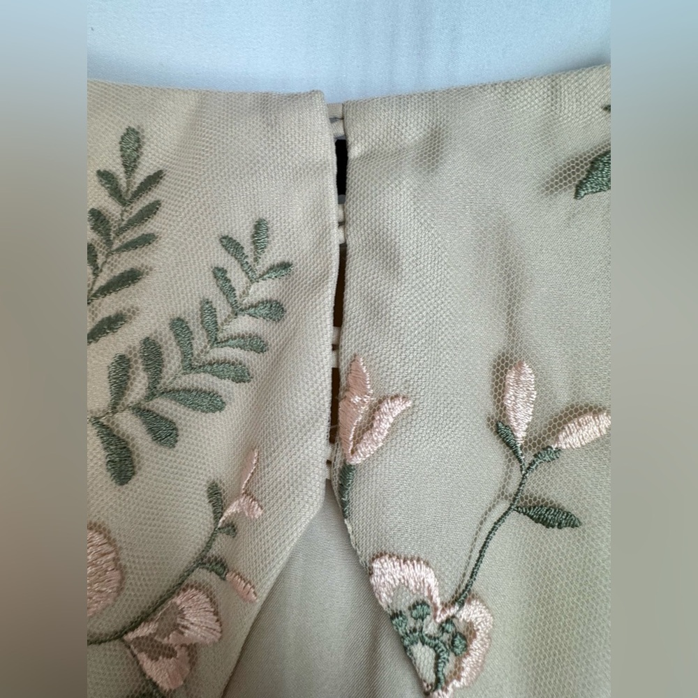 Jenny Yoo Cream Halter Maxi Gown for Weddings - Picture 9 of 16